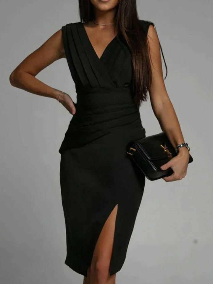 Victoria | Elegant V-Neck Dress