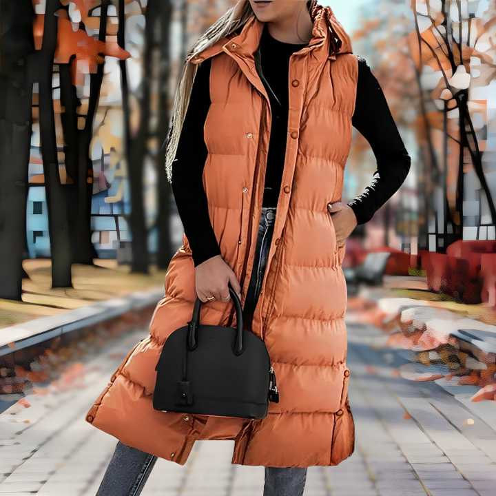 Lilibeth | Sleeveless Long Parka