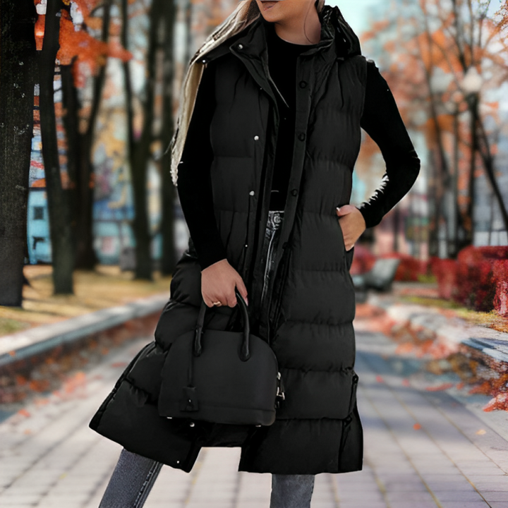 Lilibeth | Sleeveless Long Parka