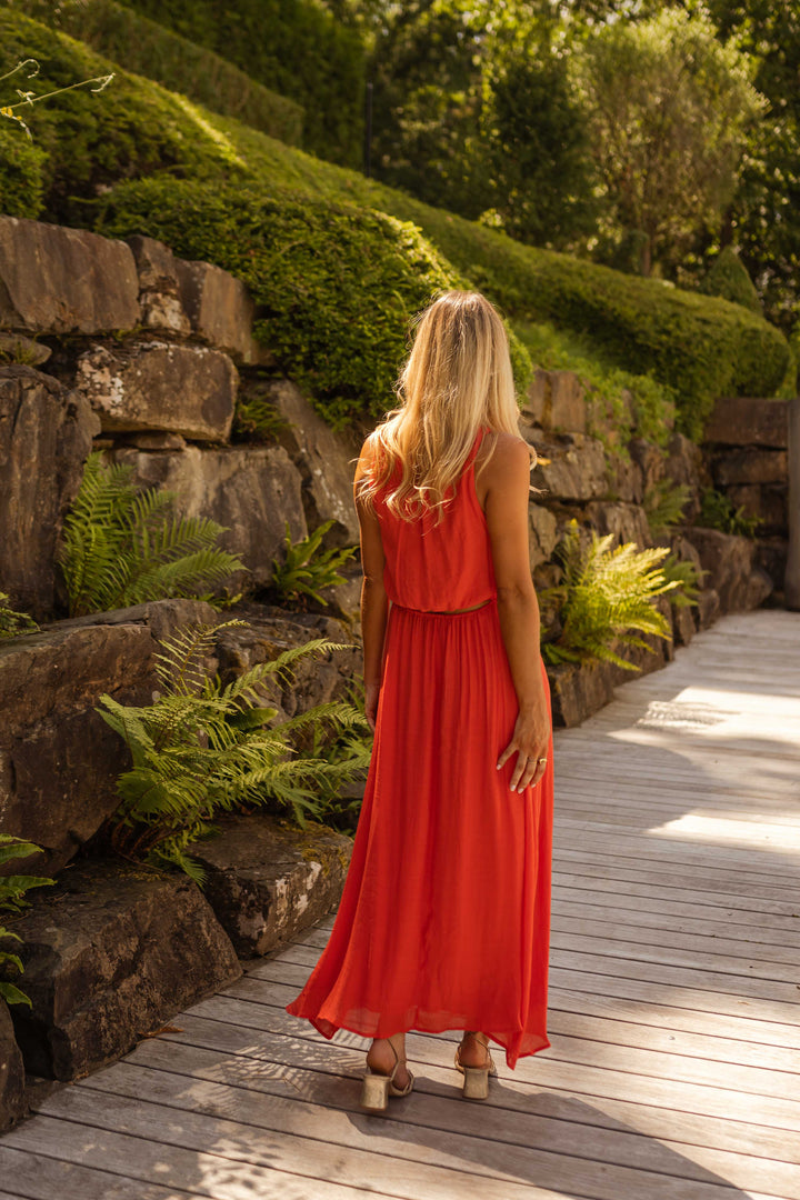 LISA™ | Vibrant Orange Summer Dress