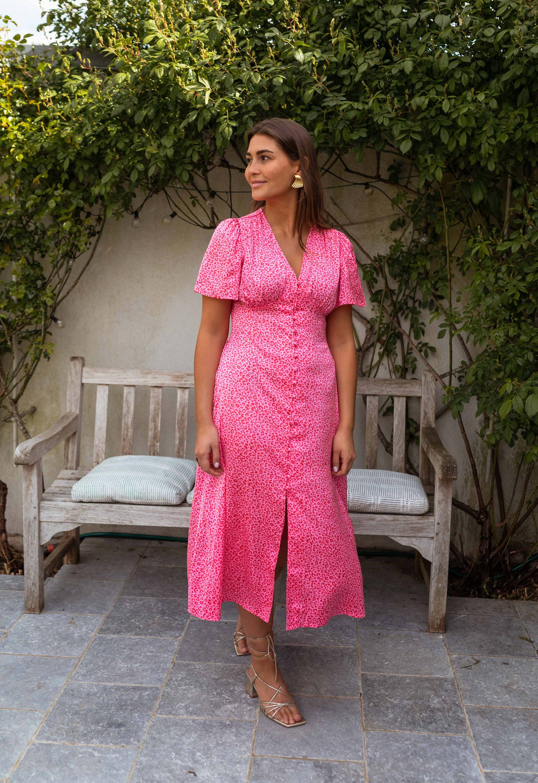 Rosanna™ Leopard Print Midi Dress