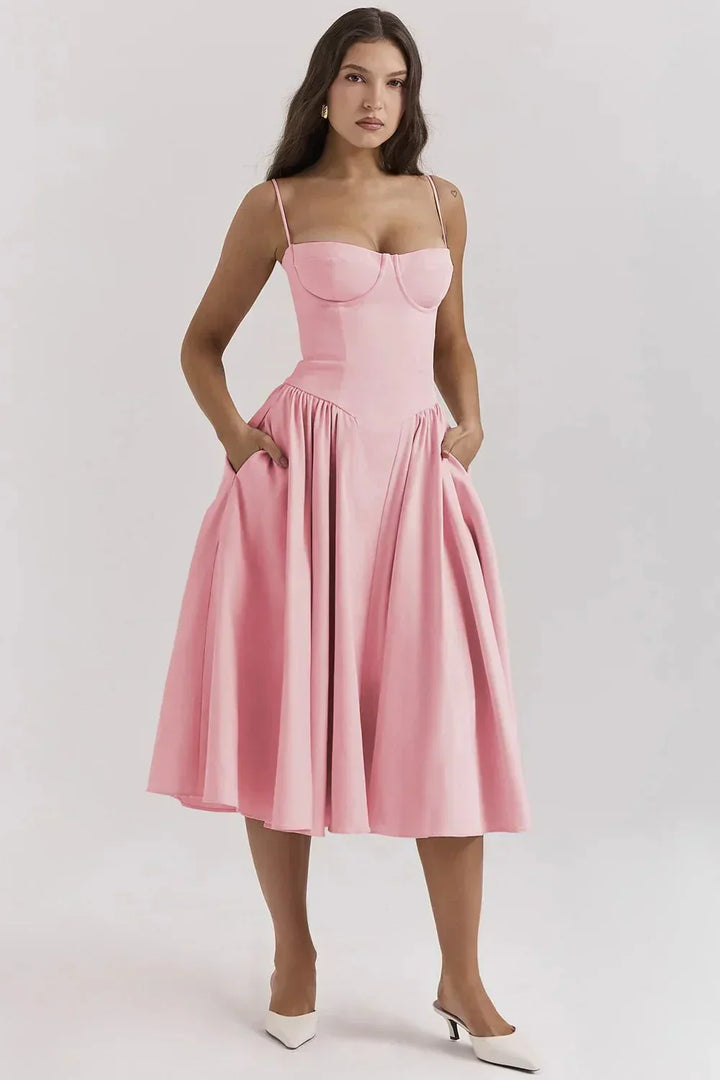 Phoebe - Retro Chic Cross-Border Maxi Dress